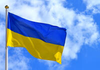 Ukraine Flagge Land