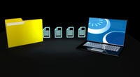 Daten Transfer IT Technik