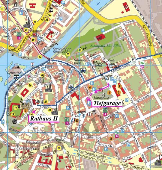 bernburg stadtplanauszug